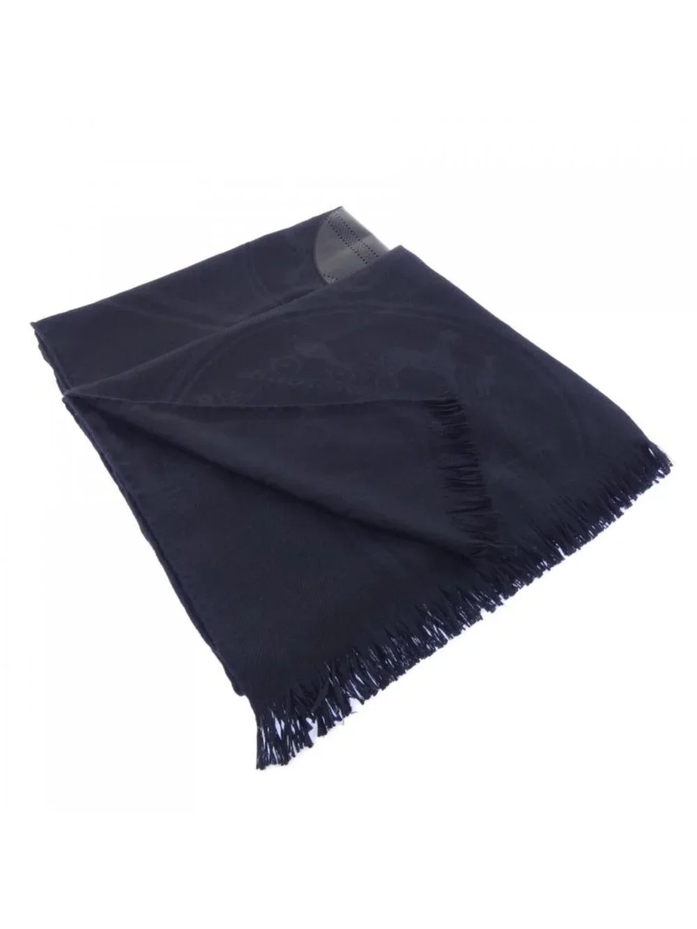 Hermes Stole Scarf Black